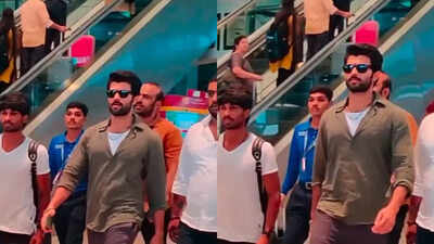 Watch: Fans go crazy over Vijay Deverakonda's latest appearance at Hyderabad airport